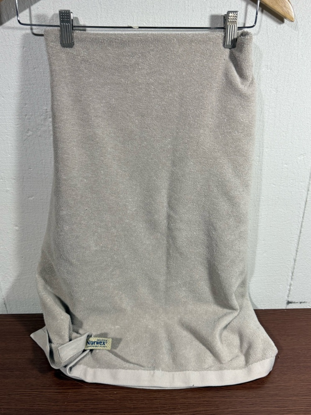 Norwex Baclock Bath Towel Grey